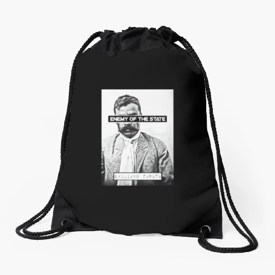 Emiliano Zapata (EOTS) (B&W) Drawstring Bags
