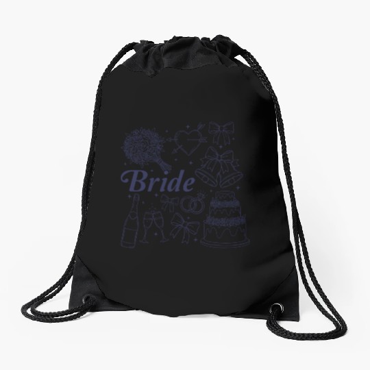 Bride Future Mrs Bow Bridal Wedding Bachelorette Drawstring Bags