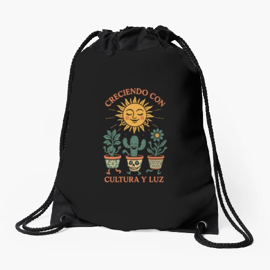 Plantita Latina Plant Mom Plantita Life Hispanic Drawstring Bags