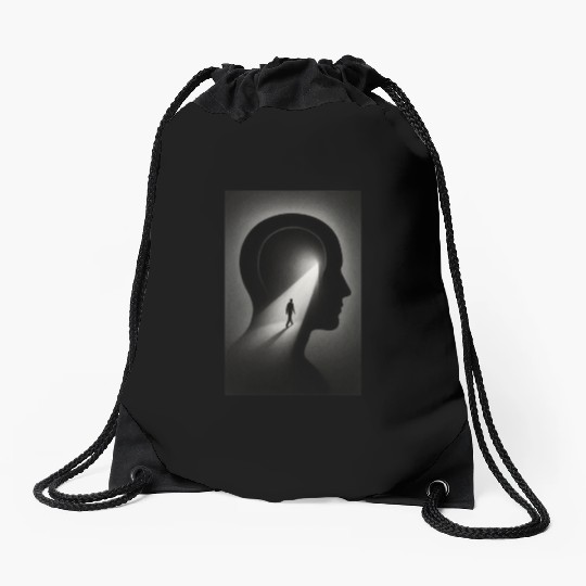 Inner Horizon – the journey within yourself Drawstring Bags