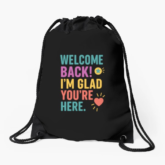 Welcome Back To School, Teacher Appreciation Gift Drawstring Bags