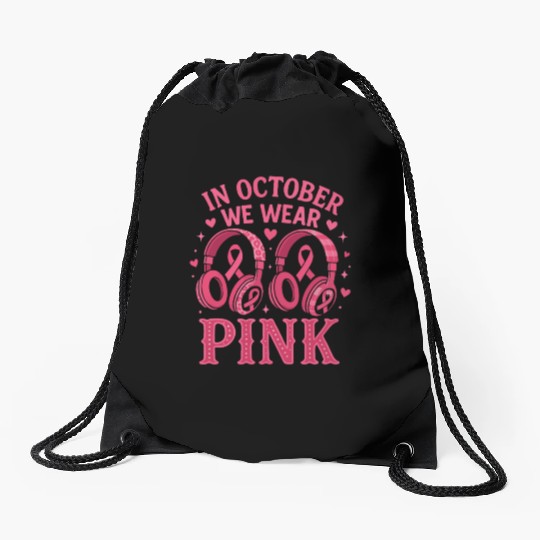 911 Dispatcher Awareness Drawstring Bags