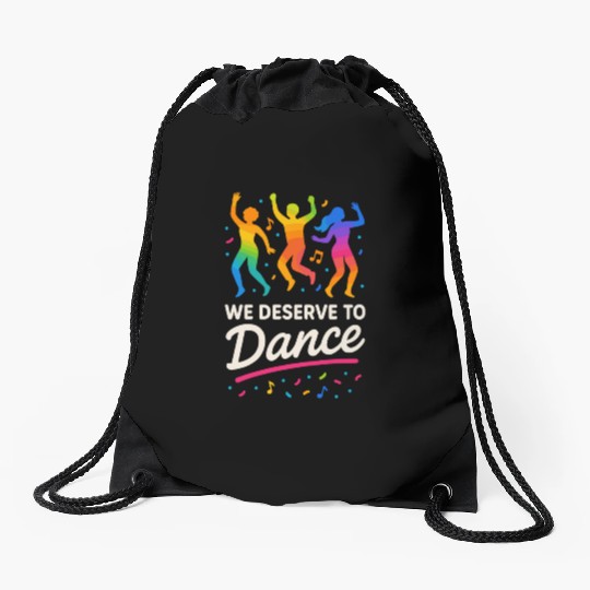 Queer Pride Queer Joy LGBTQ+ Affirmation Trans Drawstring Bags