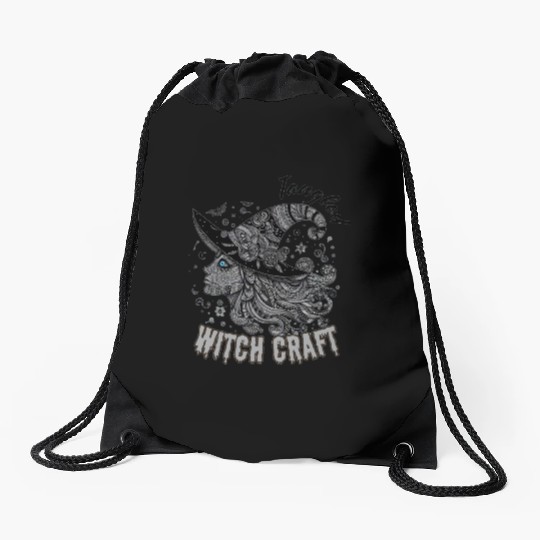 Tangled-in-Witchcraft–Halloween-Art-in-Enchanted Drawstring Bags