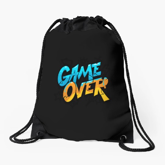 Game Over Graffiti Drawstring Bags – Cool Gamer Streetwear
