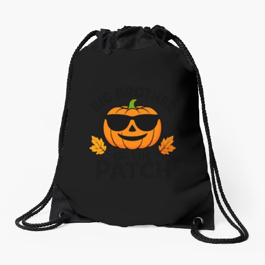 Big Brother Pumpkin Patch Halloween Drawstring Bags