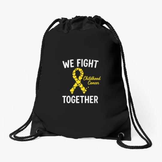 Childhood Cancer Awareness Drawstring Bags