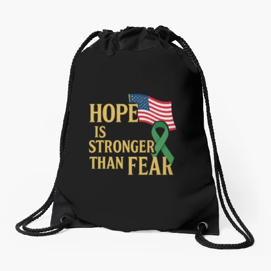 Childhood Cancer Awareness Drawstring Bags