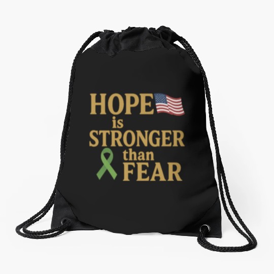 Childhood Cancer Awareness Drawstring Bags