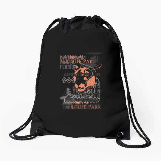 Airboat Alligator Tours Florida Everglades Drawstring Bags