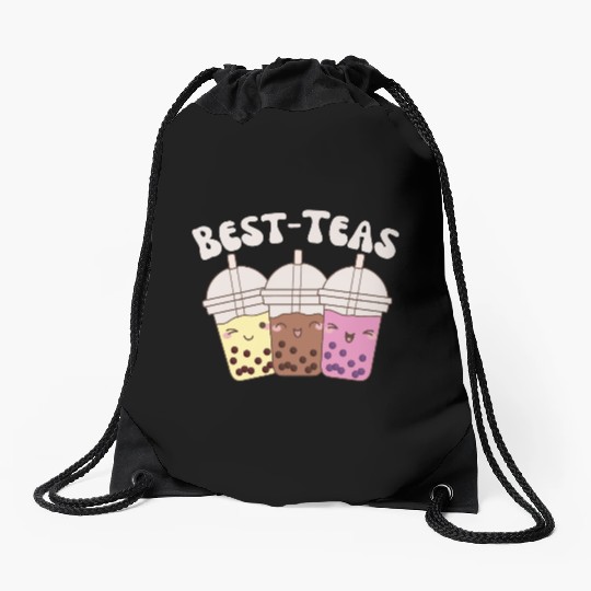 Best-Teas Cute Kawaii Bubble Tea Boba Tea Drawstring Bags