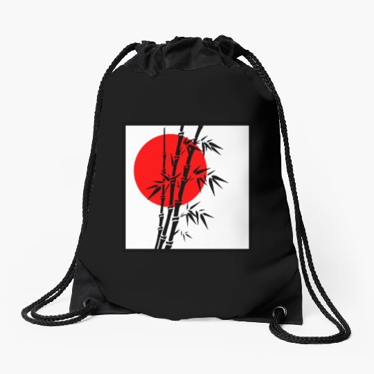Japanese Bamboo Serenity Drawstring Bags
