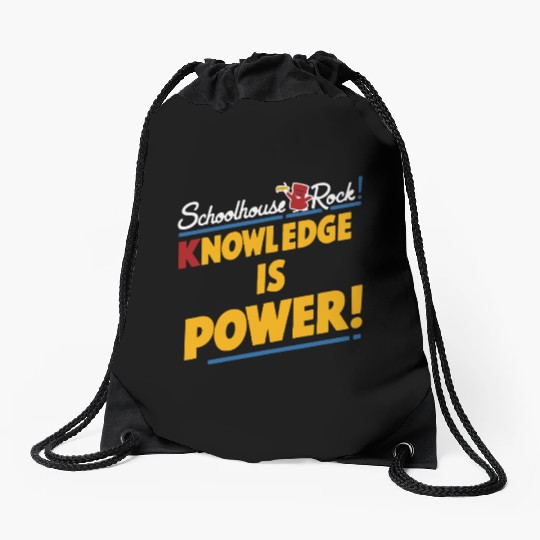 Schoolhouse Rock Knowledge is Power Back to School Drawstring Bags