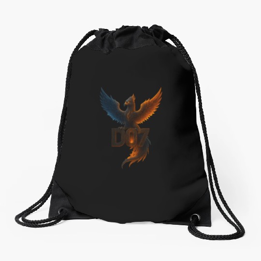 DO7 the Phoenix Rising Drawstring Bags