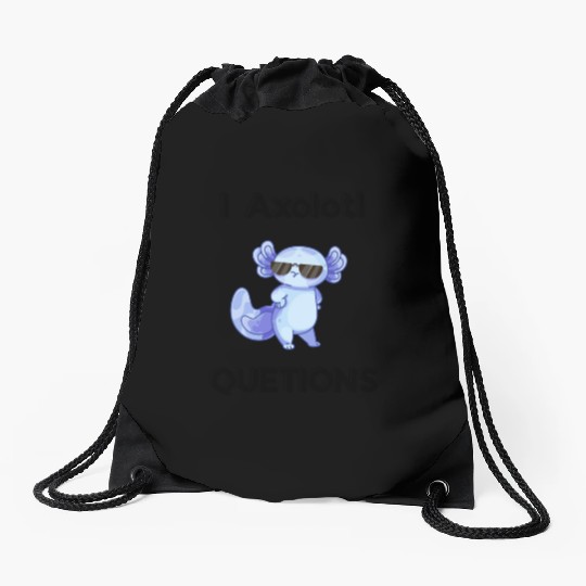 Chill Moonlit Dragon Character Drawstring Bags