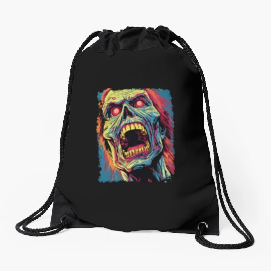 Classic Horror Halloween Zombie Drawstring Bags