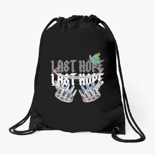 Last Hope Cyber Gothic Y2K Aesthetic Drawstring Bags
