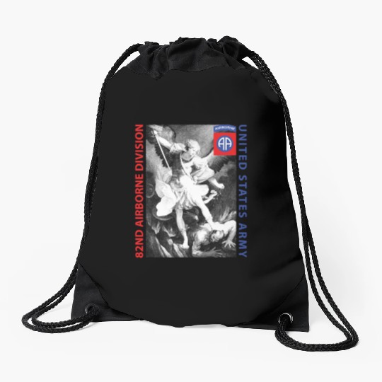 82nd Airborne - Saint Michael Drawstring Bags