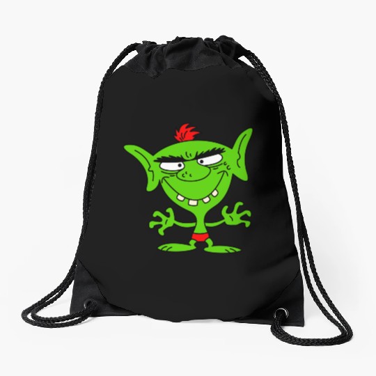 green goblin Drawstring Bags