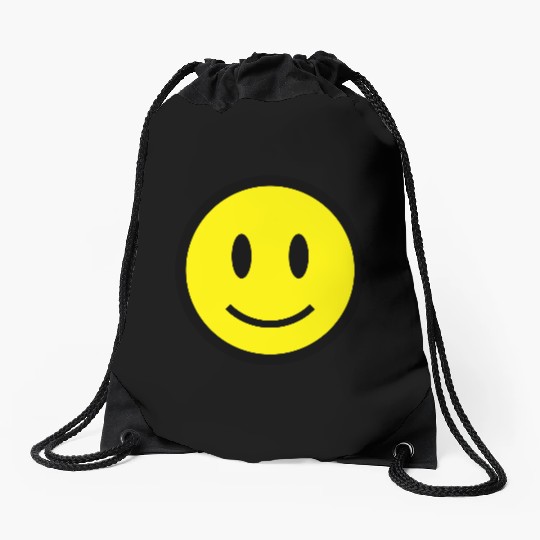 Smiley Face Icon 2c Drawstring Bags