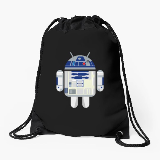R2D2 Android Drawstring Bags