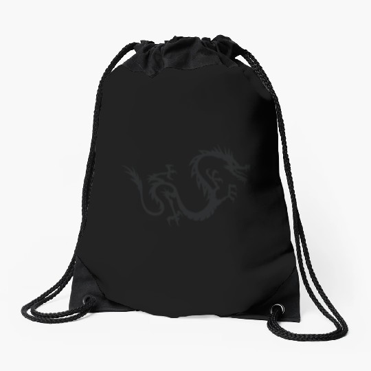 Chinese Dragon Tattoo 3 Drawstring Bags