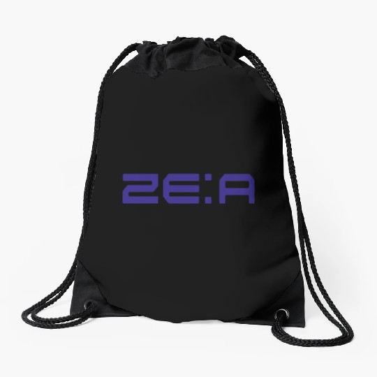 ZE:A Logo Purple Drawstring Bags