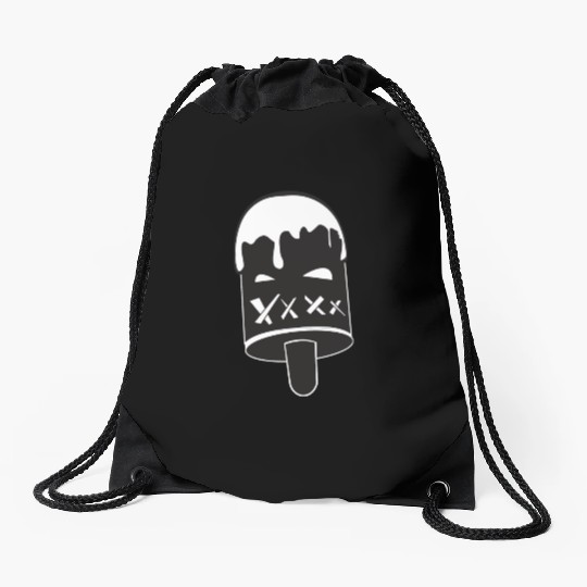 mean ice cream Drawstring Bags