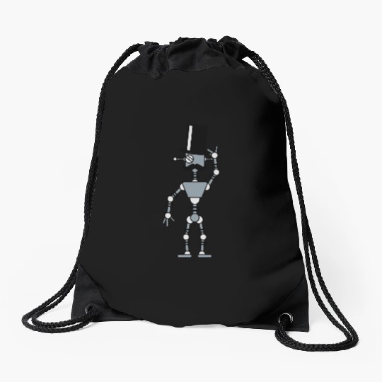 Sir Robot Drawstring Bags