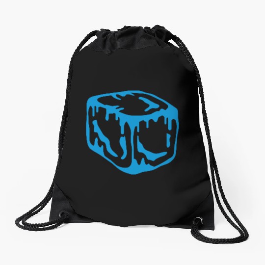 Ice Cube Design Drawstring Bags