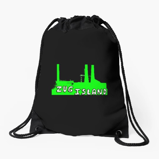 Zug Island Detroit River Industry Drawstring Bags