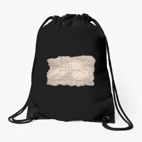 Gichigami Lake Superior Great Lakes Drawstring Bags