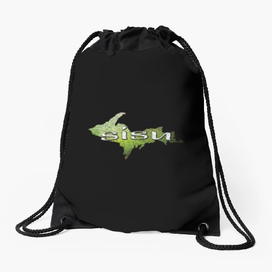 U.P. SISU Upper Peninsula Michigan Finland Finnish Drawstring Bags