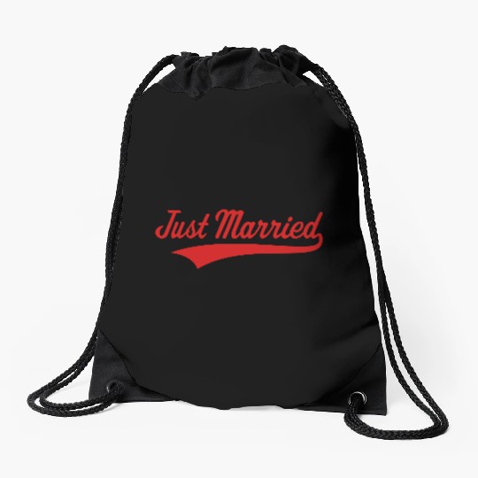 Just Married (Marriage / Wedding) Drawstring Bags