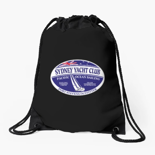 Pacific ocean sailing - Sydney Yacht Club Drawstring Bags