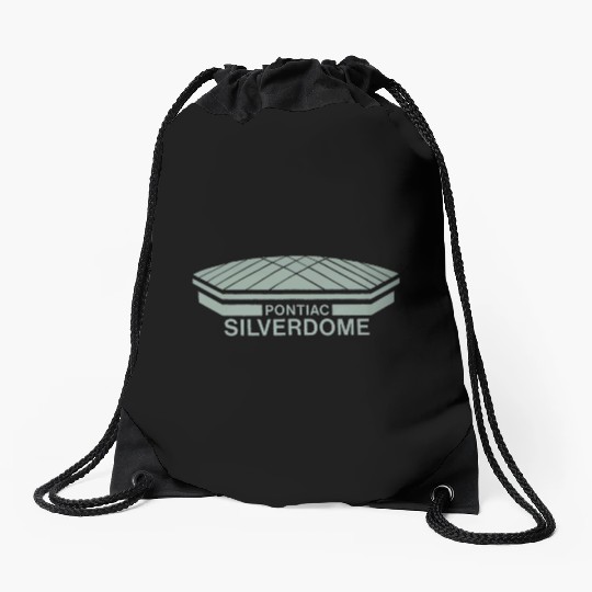 Old School Vintage Pontiac Silverdome Drawstring Bags
