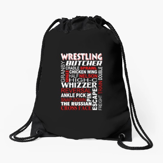 Wrestling - Butcher Freight train double Drawstring Bags