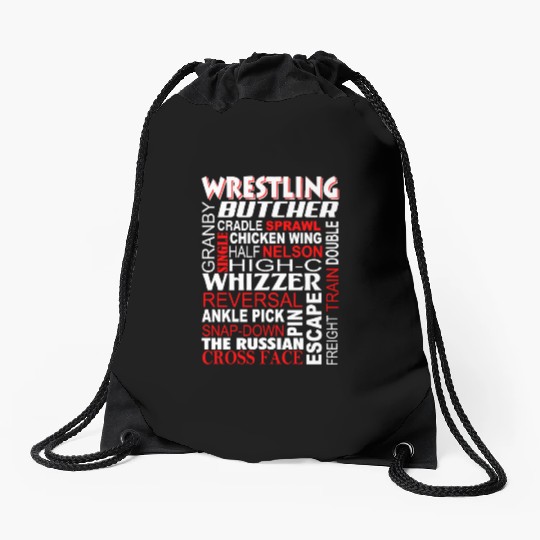 Wrestling - Butcher Freight train double Drawstring Bags