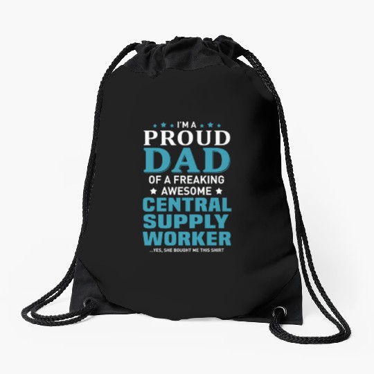 Central Supply Worker Drawstring Bags