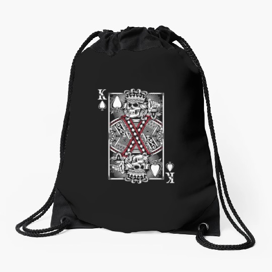 King Of Hearts Drawstring Bags