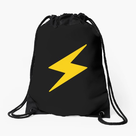 Lightning Bolt Drawstring Bags