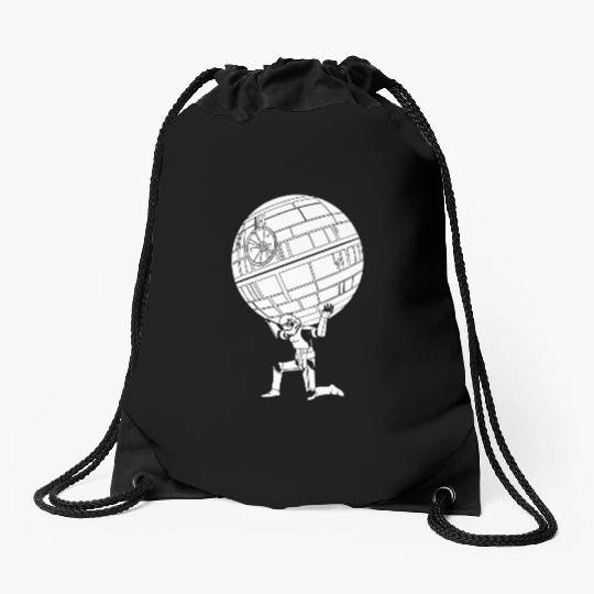 Funny Star Wars Stormtrooper art Drawstring Bags