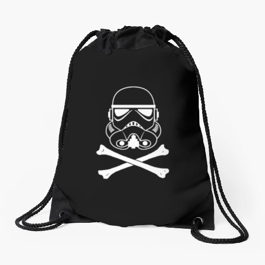 Storm Trooper Skull and Bones Drawstring Bags