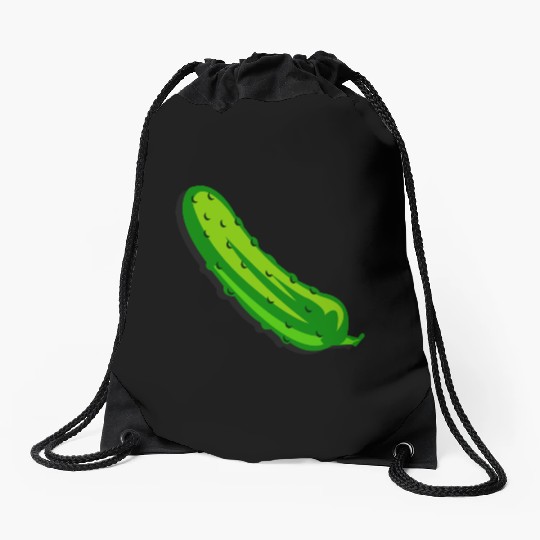 It's a giant pickle Drawstring Bags