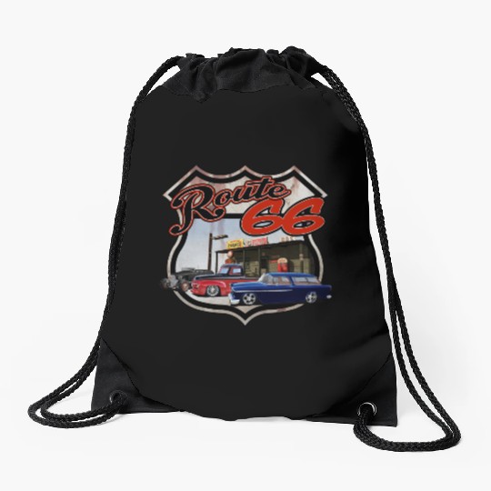 Route 66 Triple Drawstring Bags