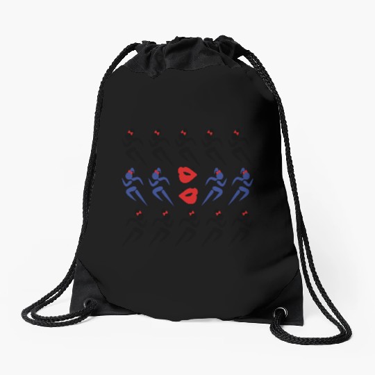 ❤✦Sexy 14 Female Sprinters Wearing a Pony tail✦❤ Drawstring Bags