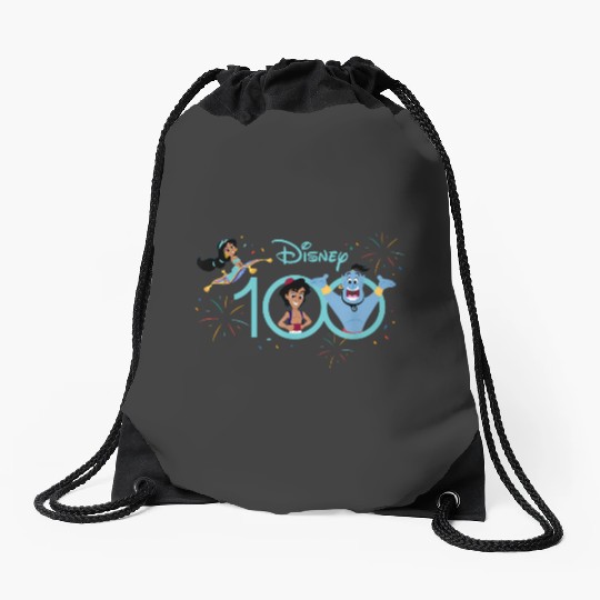 Disney 100 Anniversary Aladdin Jasmine Genie Drawstring Bags
