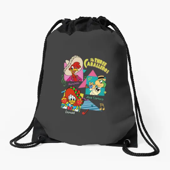 Disney The Three Caballeros Mexico Drawstring Bags, Three Caballeros Drawstring Bags