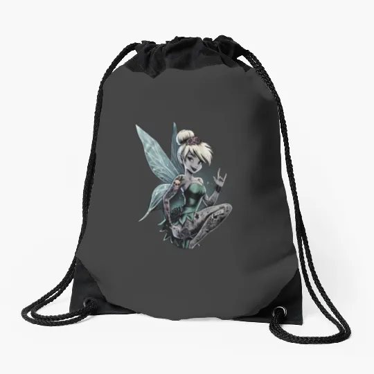 Tinkerbell Drawstring Bags, Peter Pan, Disney Princess, Disney Drawstring Bags