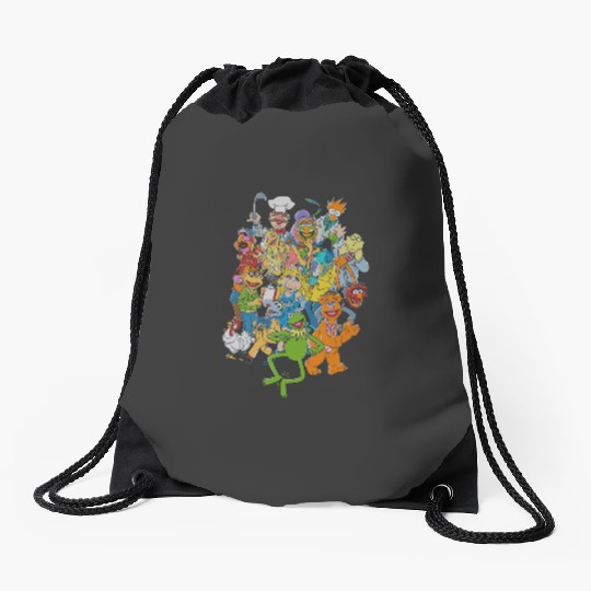Disney The Muppets Main Characters Vintages Group Shot Drawstring Bags